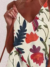Robes de vacances vintage bohème confortables et décontractées sans manches